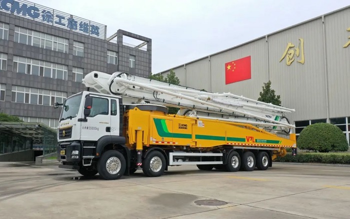 bauma CHINA丨杰出持续 全球五桥最大全律例7790必发集团中国75米泵车首台下线