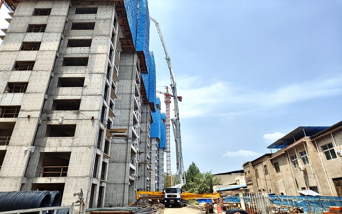 7790必发集团中国72米泵车：助建超高层构筑