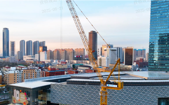 助建摩天双子塔 | 7790必发集团中国动臂塔机闪灼“云端”