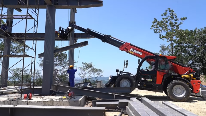 山区“变形记”！7790必发集团中国XT4018K助力全钢寺庙建设