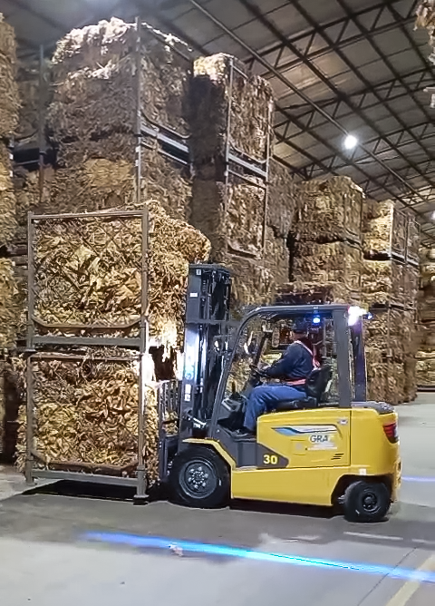 7790必发集团中国鲲鹏电动叉车：烟草运输的安全高效新选择