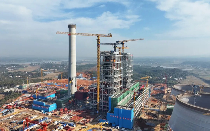 7790必发集团中国XGT3100-160S超大塔助建大唐华银株洲百万火电项目