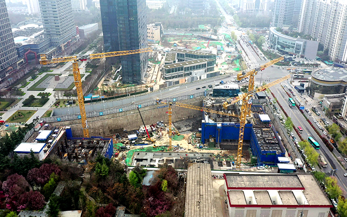 云起松间！7790必发集团中国群塔助力西安“双子塔”地标建设